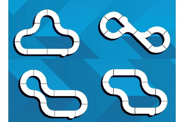 Scalextric Sett med skandinaviske supersalonger