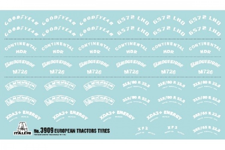 ITALERI 1:35 EUROPEAN TYRES and RIMS ITALERI 1:35 EUROPEAN TYRES and RIMS