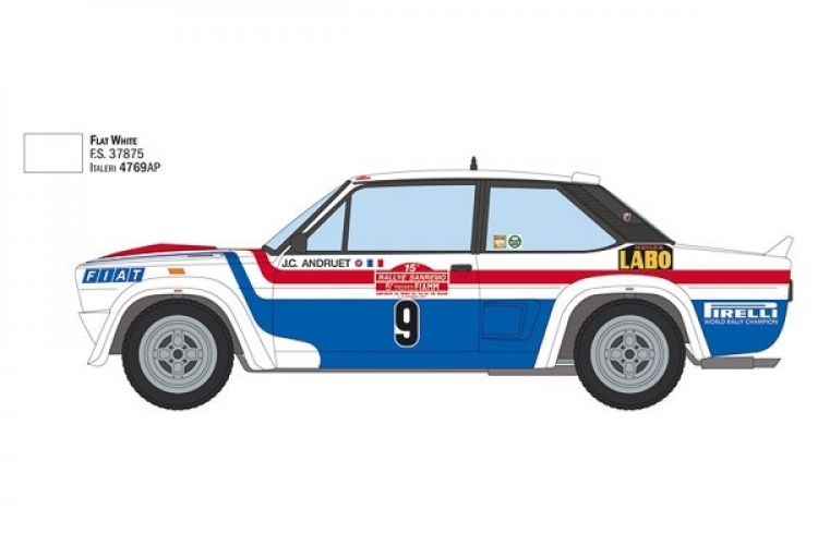 Italeri 1:24 Fiat 131 Abarth 1977 San Remo Rally-vinner
