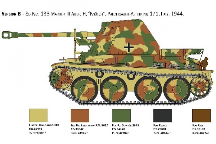 Italeri 1:35 Sd. Kfz 138 Marder III H Italeri 1:35 Sd. Kfz 138 Marder III H