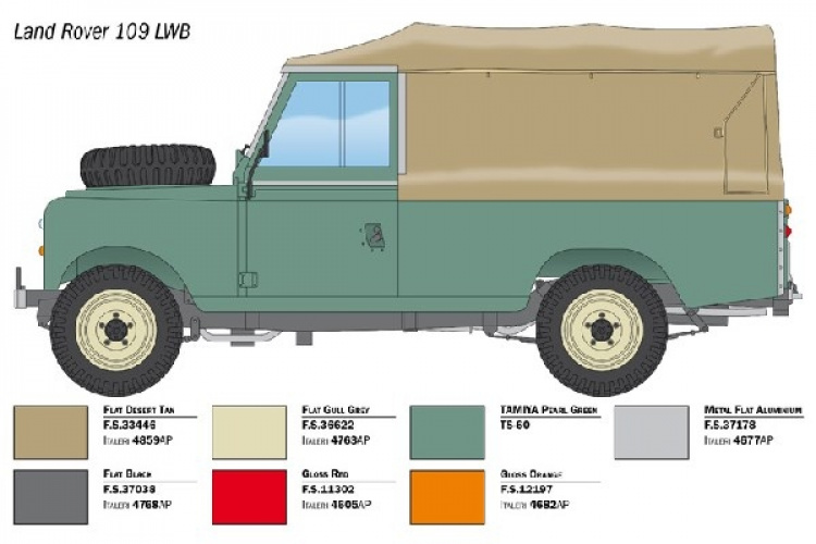 Italeri 1:24 Land Rover 109 LWB Italeri 1:24 Land Rover 109 LWB