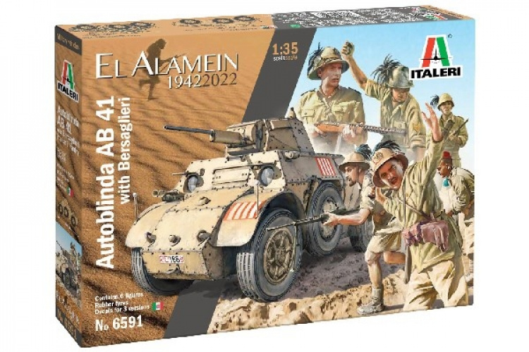 Italeri 1:35 AB 41 med Bersaglieri italiensk infanteri Italeri 1:35 AB 41 med Bersaglieri italiensk infanteri