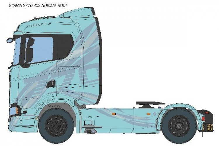 Italeri 1:24 Scania S770 4x2 med normalt tak