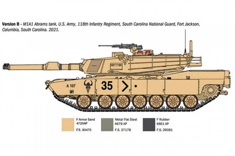 Italeri 1:35 M1A1/A2 Abrams Italeri 1:35 M1A1/A2 Abrams