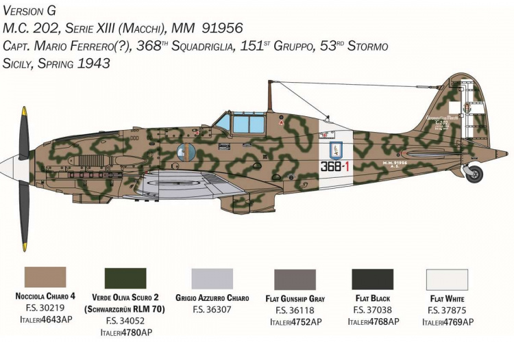 Italeri 1:32 Macchi M.C. 202 \'Folgore\' Italeri 1:32 Macchi M.C. 202 \'Folgore\'