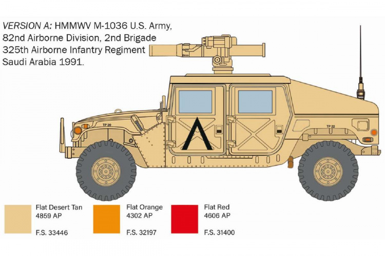 Italeri 1:35 HMMWV M966 TOW Carrier Italeri 1:35 HMMWV M966 TOW Carrier