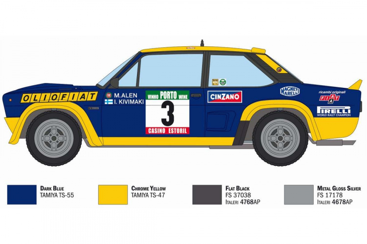 Italeri 1:24 Fiat 131 Abarth Rally OLIO FIAT Italeri 1:24 Fiat 131 Abarth Rally OLIO FIAT