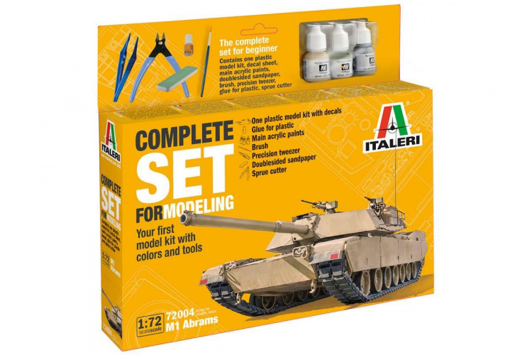 Italeri 1:72 Komplett modellsett M-1 Abrams
