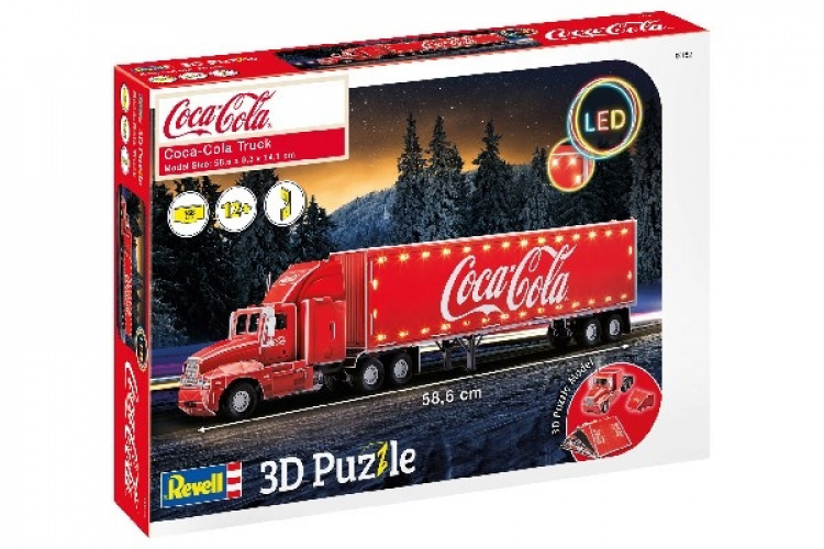 Revell 3D-puslespill Coca-Cola-lastebil LED