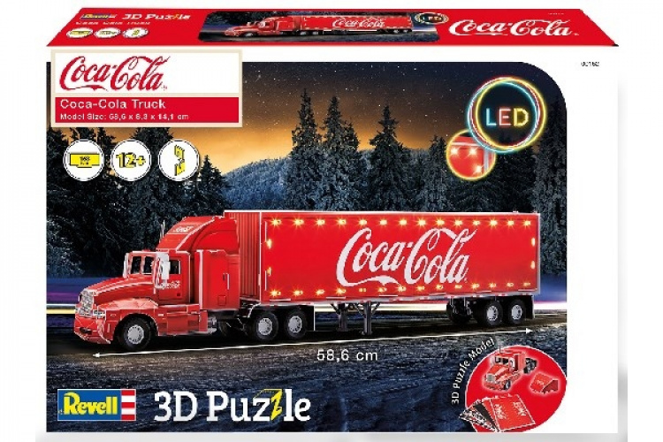 Revell 3D-puslespill Coca-Cola-lastebil LED