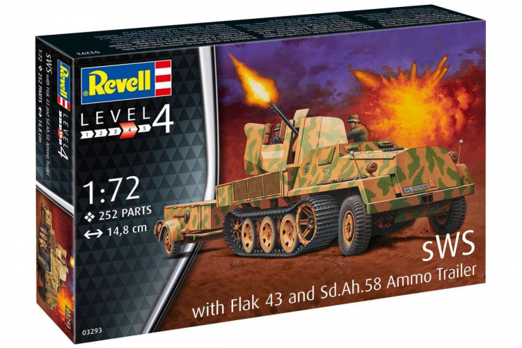 Revell sWs med 3,7 cm Flak 43 og ammunisjonshenger