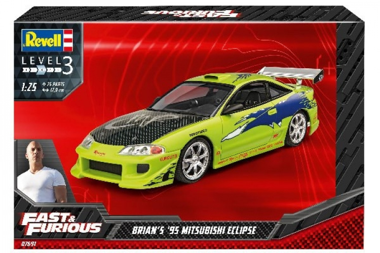 Revell Fast & Furious Brians Mitsubi Eclipse fra 1995 1:25