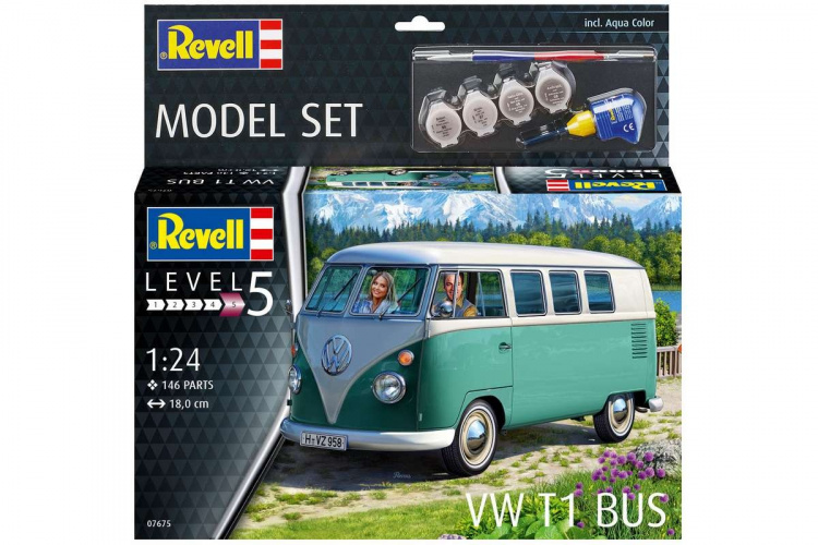 Revell Modellsett VW T1 BusL381A 1:24