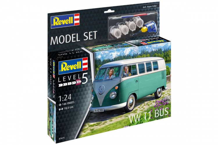 Revell Modellsett VW T1 BusL381A 1:24