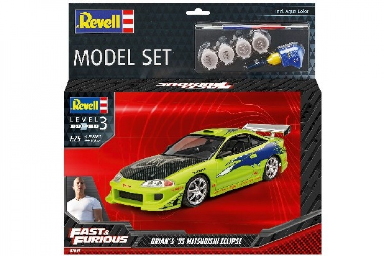 Revell Modellsett Fast & Furious Brians Mitsubishi fra 1995 Revell Modellsett Fast & Furious Brians Mitsubishi fra 1995