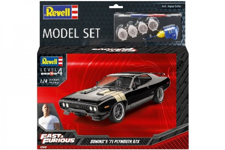 Revell Modellsett Fast & Furious Dominic\'s Plymouth fra 1971