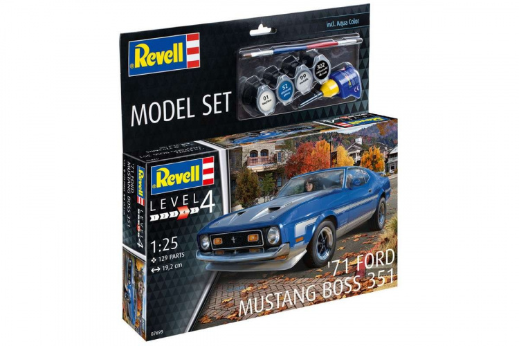 Revell Modellsett 71 Ford Mustang Boss 351 1:25