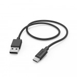 Hama Ladekabel USB-A til USB-C Svart 1,0m