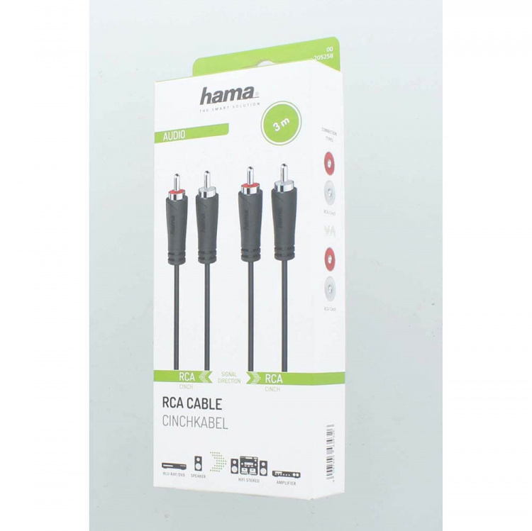 Hama Audiokabel 2 RCA - 2 RCA 3.0m Hama Audiokabel 2 RCA - 2 RCA 3.0m