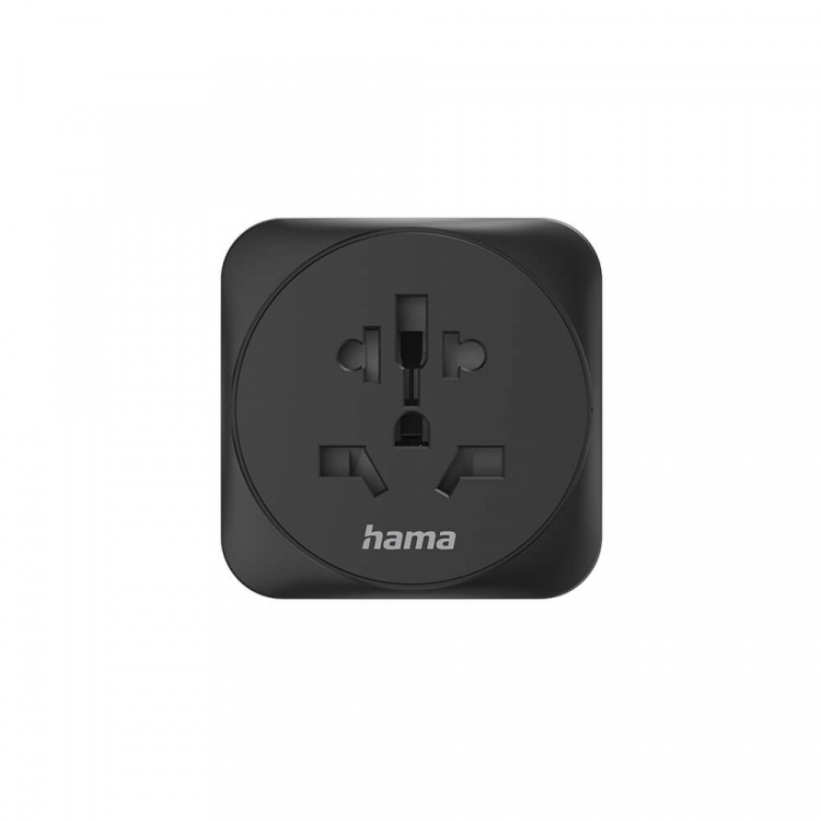 Hama Reiseadapter Type E/F Universal Verden-EU Svart