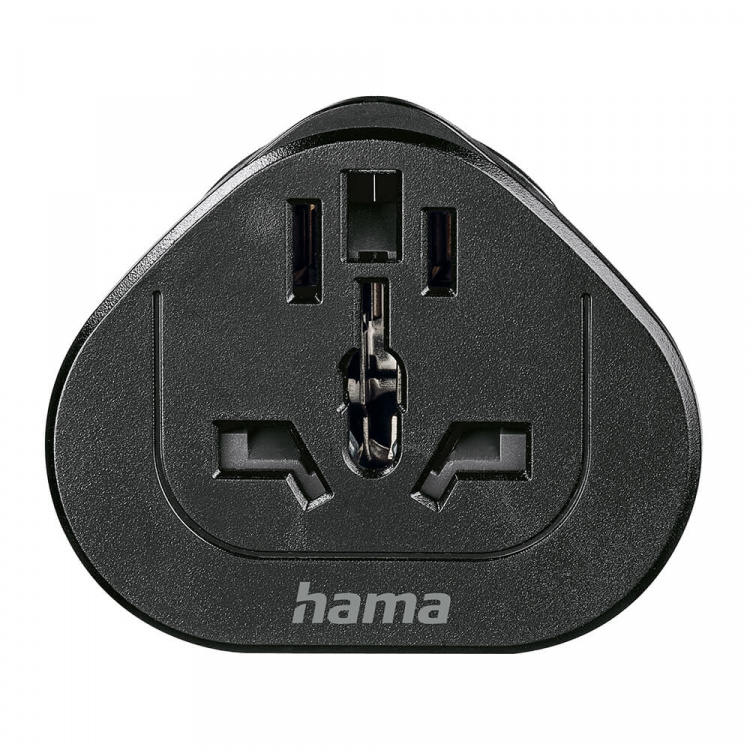 Hama Reiseadapter Type E/F Universal Verden-EU Svart