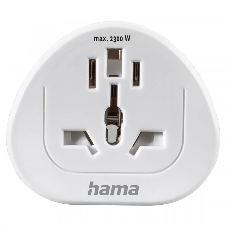 Hama Reiseadapter Type E/F Universal Verden-EU Hvit