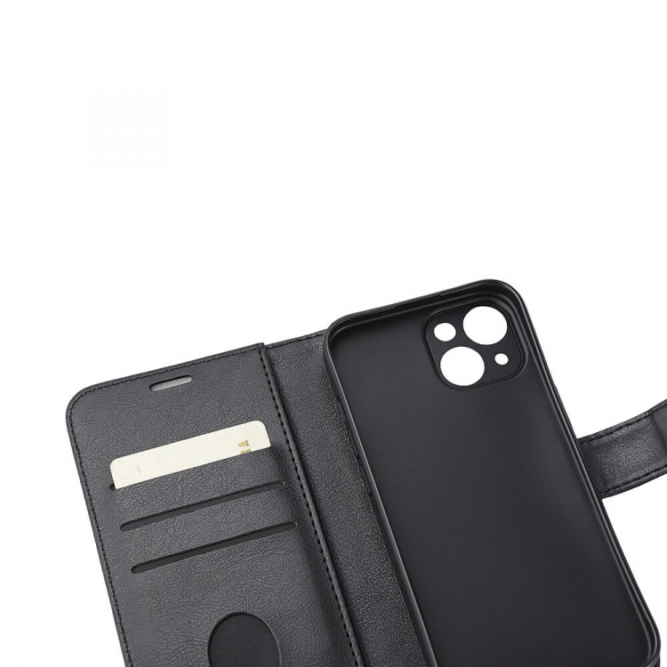 Radicover Mobildeksel Strålingsbeskyttelse PU MagS RFID Svart - iPhone 15