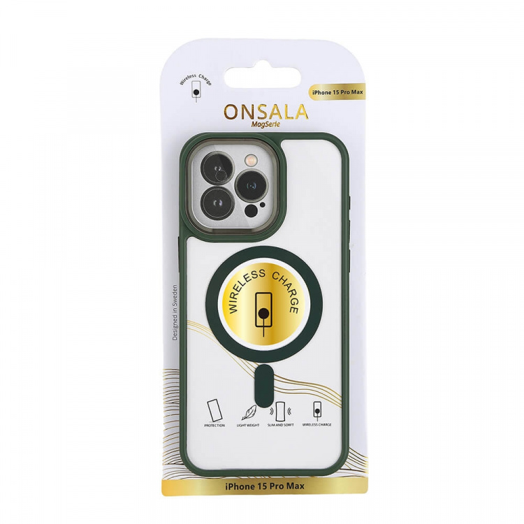 Onsala Mobilskal Bumper MagSeries Green - iPhone 15 Pro Max