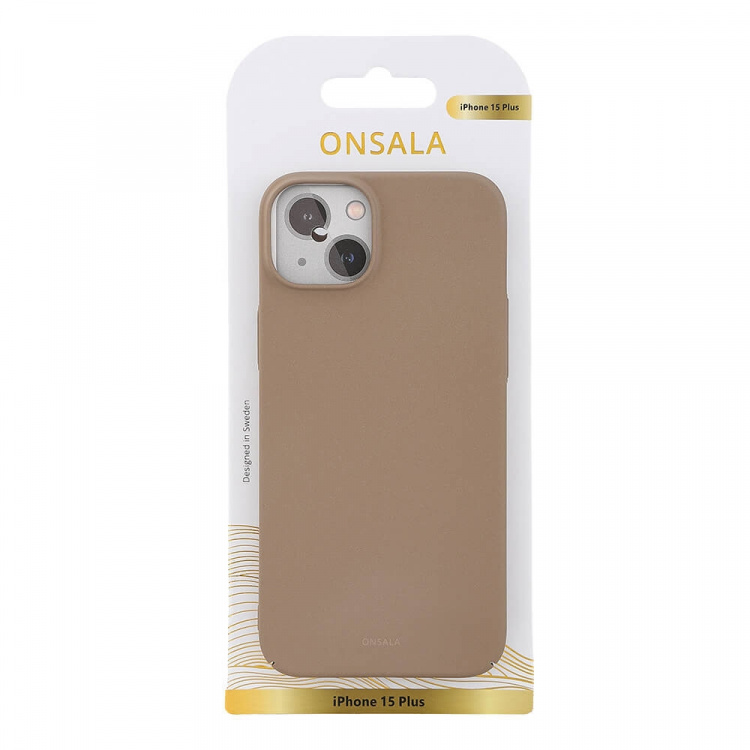 Onsala Mobildeksel Ultraslim Sand Burst Beige - iPhone 15 Plus Onsala Mobildeksel Ultraslim Sand Burst Beige - iPhone 15 Plus