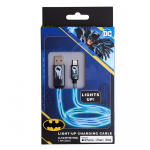 BATMAN USB A til Lightning Light-Up 1.2m MFI Bat Logo