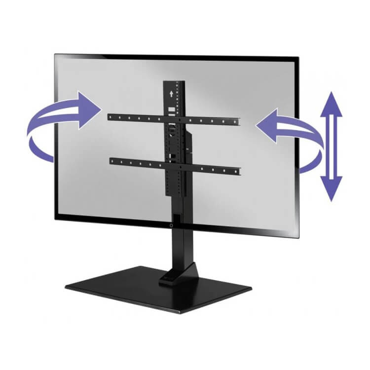 SANUS Svingbart TV-bordstativ Universal Max VESA 600x400 Svart SANUS Svingbart TV-bordstativ Universal Max VESA 600x400 Svart