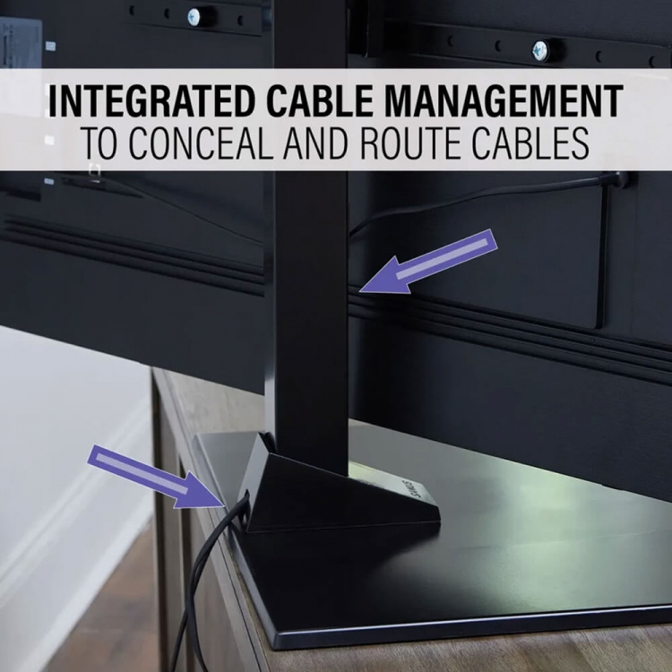 SANUS Svingbart TV-bordstativ Universal Max VESA 600x400 Svart SANUS Svingbart TV-bordstativ Universal Max VESA 600x400 Svart