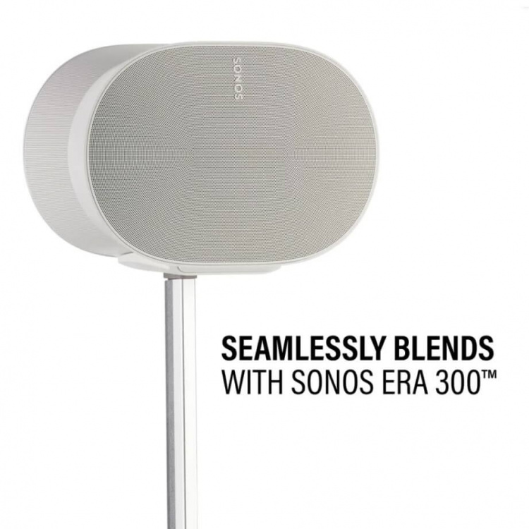 SANUS Gulvstativ Justerbart for Sonos ERA 300 Singel Hvit