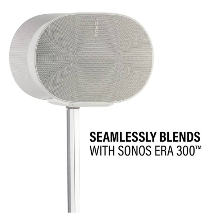 SANUS Gulvstativ Justerbart for Sonos ERA 300 Par Hvit