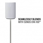 SANUS Gulvstativ Justerbart for Sonos ERA 100 Singel Hvit