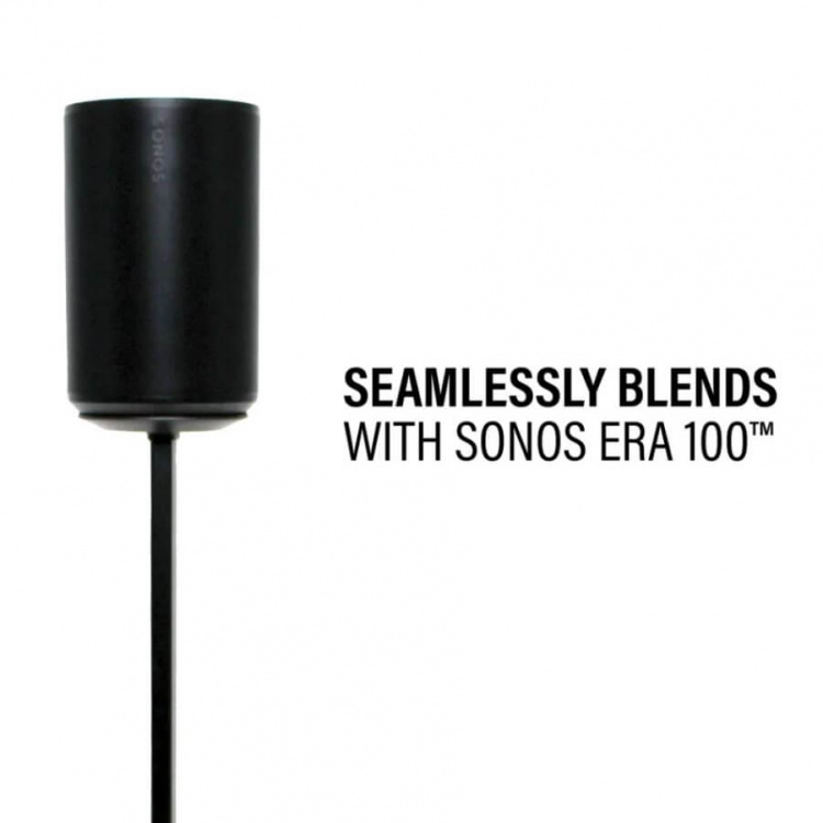 SANUS Gulvstativ Justerbart for Sonos ERA 100 Par Svart SANUS Gulvstativ Justerbart for Sonos ERA 100 Par Svart