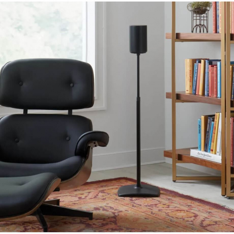 SANUS Gulvstativ Justerbart for Sonos ERA 100 Par Svart SANUS Gulvstativ Justerbart for Sonos ERA 100 Par Svart