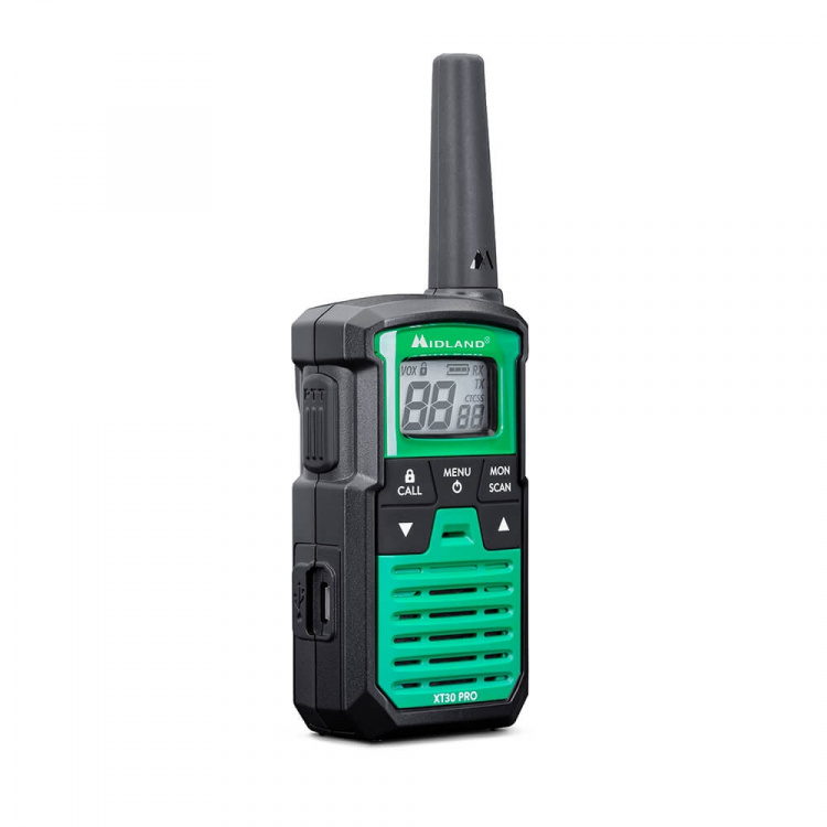 Midland Walkie Talkie XT30 Pro Svart/Grønn