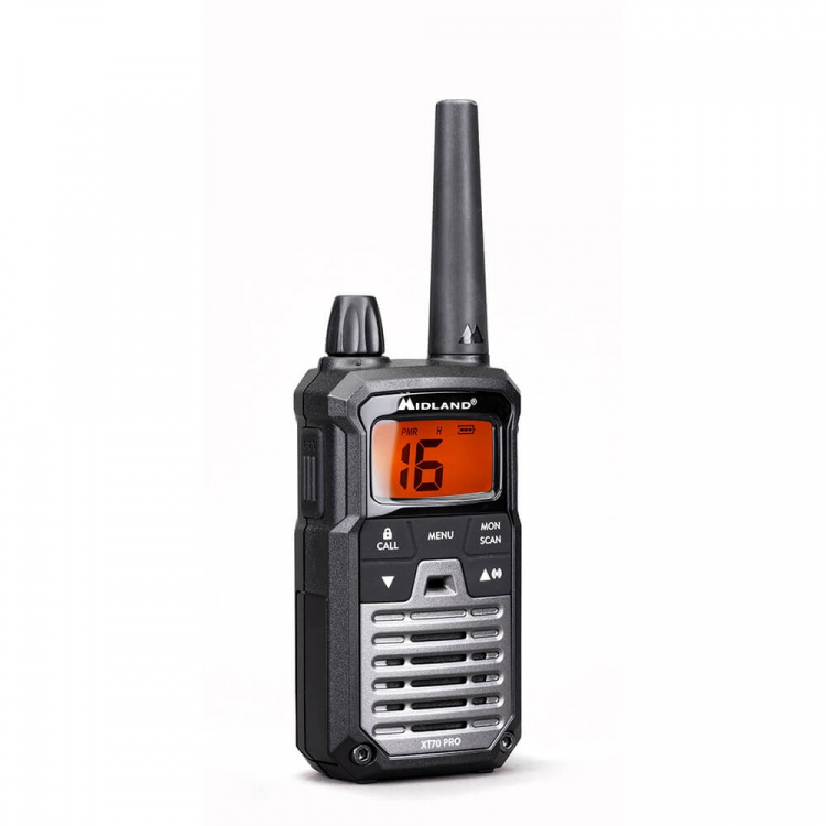 MIDLAND Walkie Talkie XT70 Pro Duo Svart/Mørkegrå