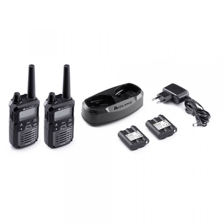 MIDLAND Walkie Talkie XT70 Pro Duo Svart/Mørkegrå