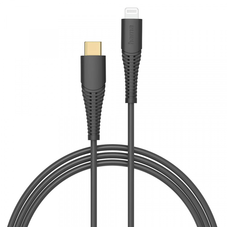 Hama Ladekabel USB-C til Lightning Svart 1.5m Hama Ladekabel USB-C til Lightning Svart 1.5m