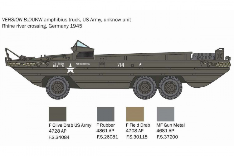 Italeri 1:35 DUKW amfibielastebil Italeri 1:35 DUKW amfibielastebil