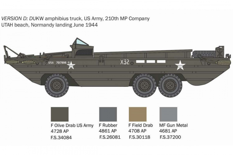 Italeri 1:35 DUKW amfibielastebil Italeri 1:35 DUKW amfibielastebil