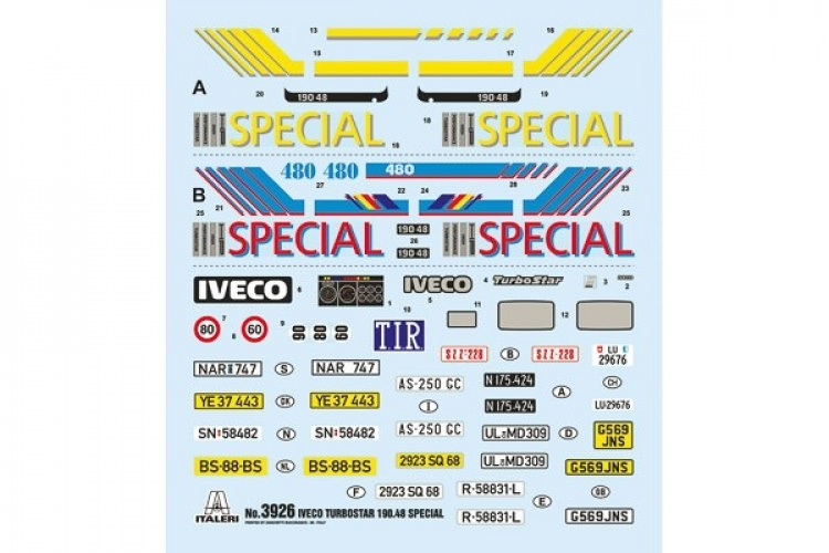 Italeri 1:24 IVECO Turbostar 190.48 Special Italeri 1:24 IVECO Turbostar 190.48 Special