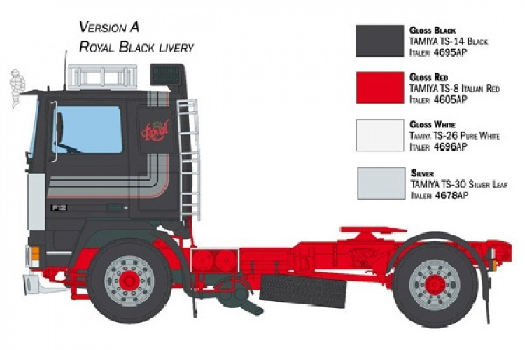 Italeri 1:24 Volvo F-12 Intercooler m/tilbehør