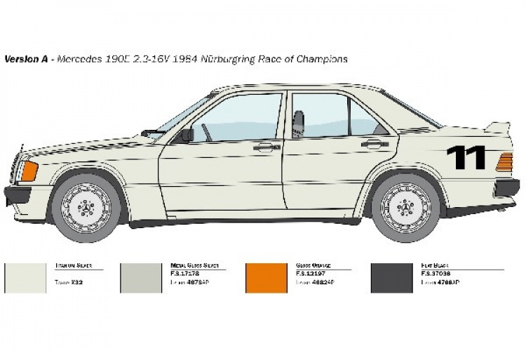 Italeri 1:24 Mercedes Benz 190E