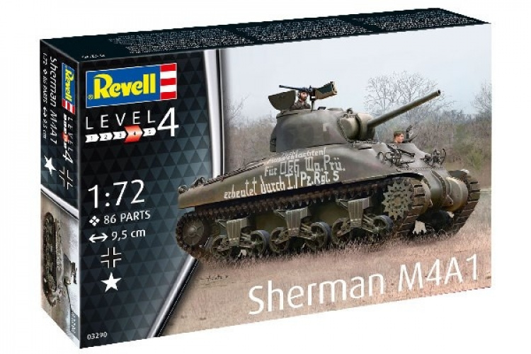 Revell Sherman M4A1 i skala 1:72 Revell Sherman M4A1 i skala 1:72