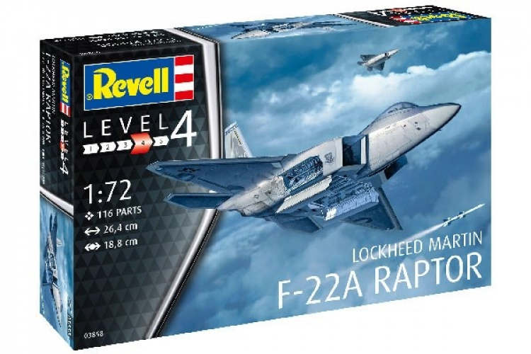 Revell Lockheed Martin F-22A Raptor 1:72 Revell Lockheed Martin F-22A Raptor 1:72