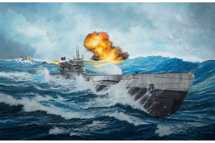 Revell Tysk ubåt type IX C/40 (U190) 1:144  Revell Tysk ubåt type IX C/40 (U190) 1:144