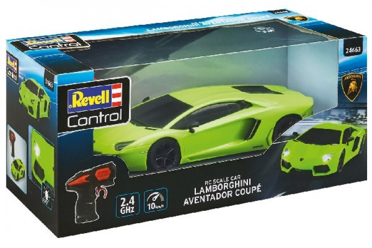 Revell RC Lamborghini Aventador Coupé 1:24, grønn Revell RC Lamborghini Aventador Coupé 1:24, grønn